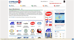 Desktop Screenshot of cyprusmanufacturers.com